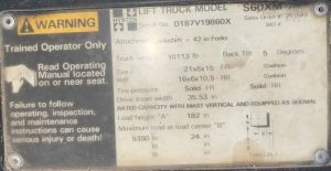 HYSTER 6000Lbs. PROPANE POWER (SKU:TLT-1-20-122773)