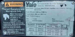 YALE 5000Lbs. ELECTRIC POWER (SKU:TLT-1-24-122906)Customer